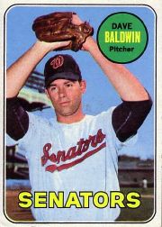 1969 Topps Baseball Cards      132     Dave Baldwin